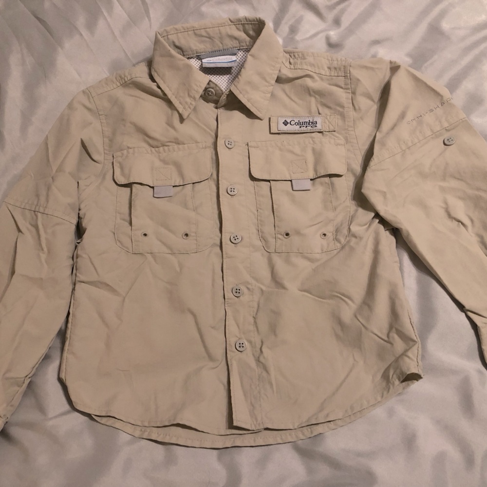 Columbia PFG 4/5 xxs - boys long sleeves - fishing shirt - sportswear